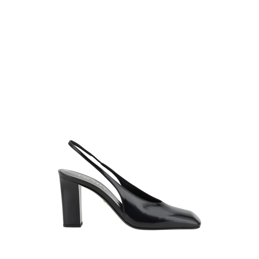 Schwarze Pumps aus Kalbsleder