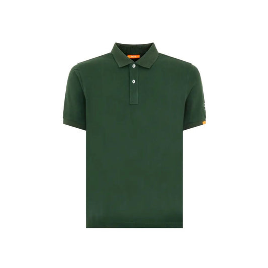 Grünes Poloshirt aus Baumwolle