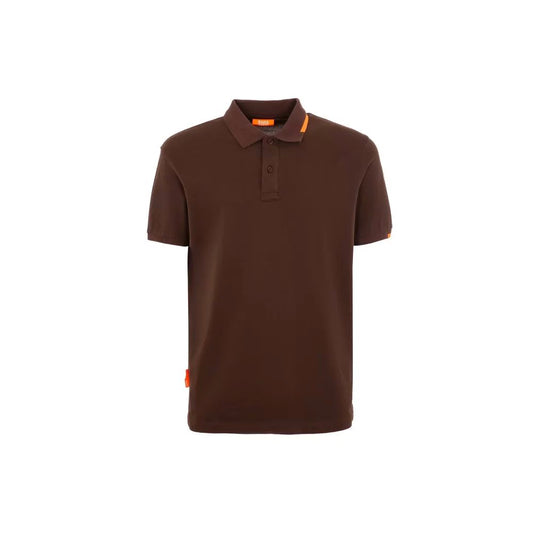 Braunes Poloshirt aus Baumwolle