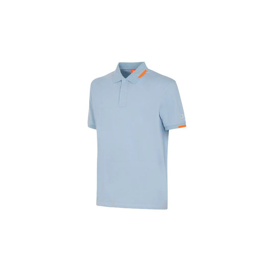 Hellblaues Herren-Poloshirt aus Baumwolle