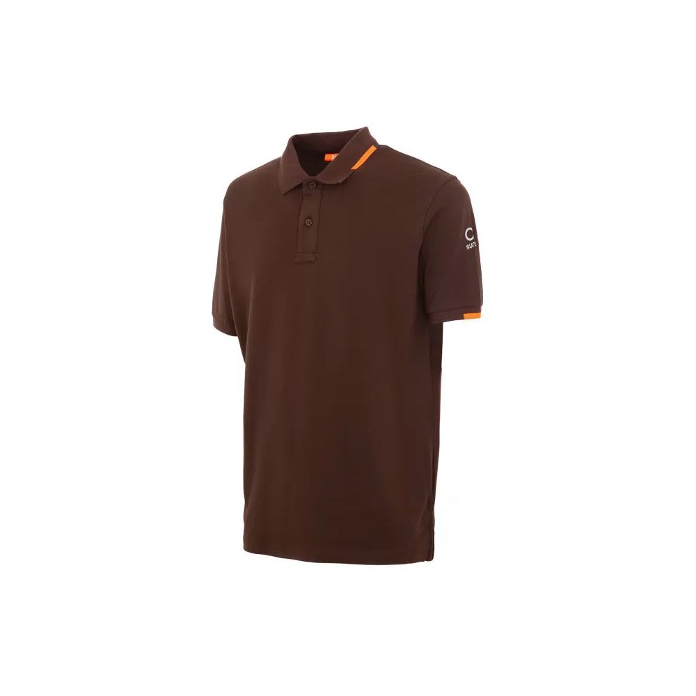 Braunes Poloshirt aus Baumwolle