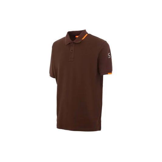Braunes Poloshirt aus Baumwolle