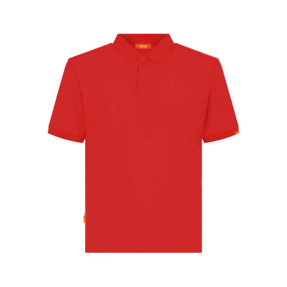 Rotes Poloshirt aus Baumwolle