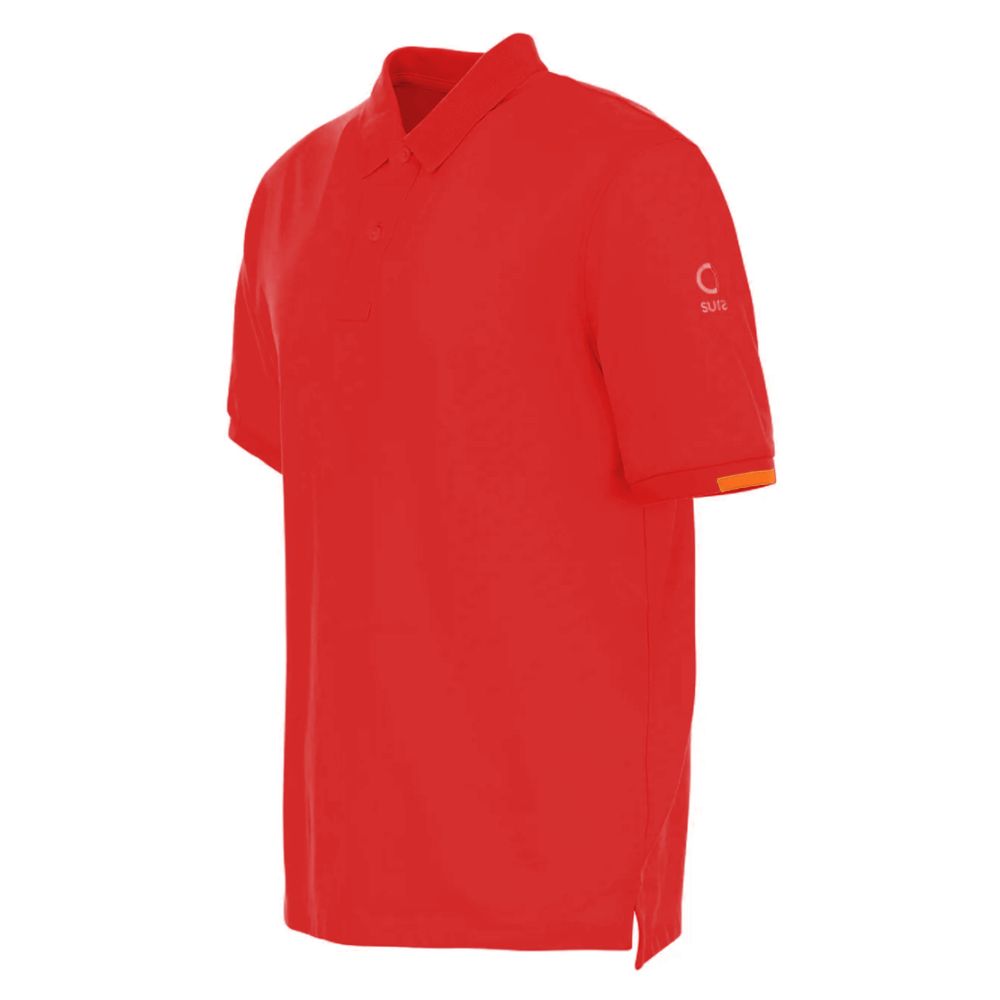 Rotes Poloshirt aus Baumwolle