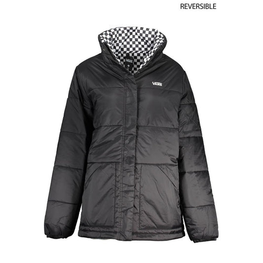 Schwarze Nylon-Damenjacke