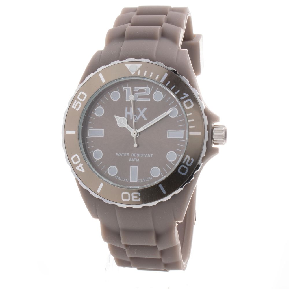 Graue Gummiuhr