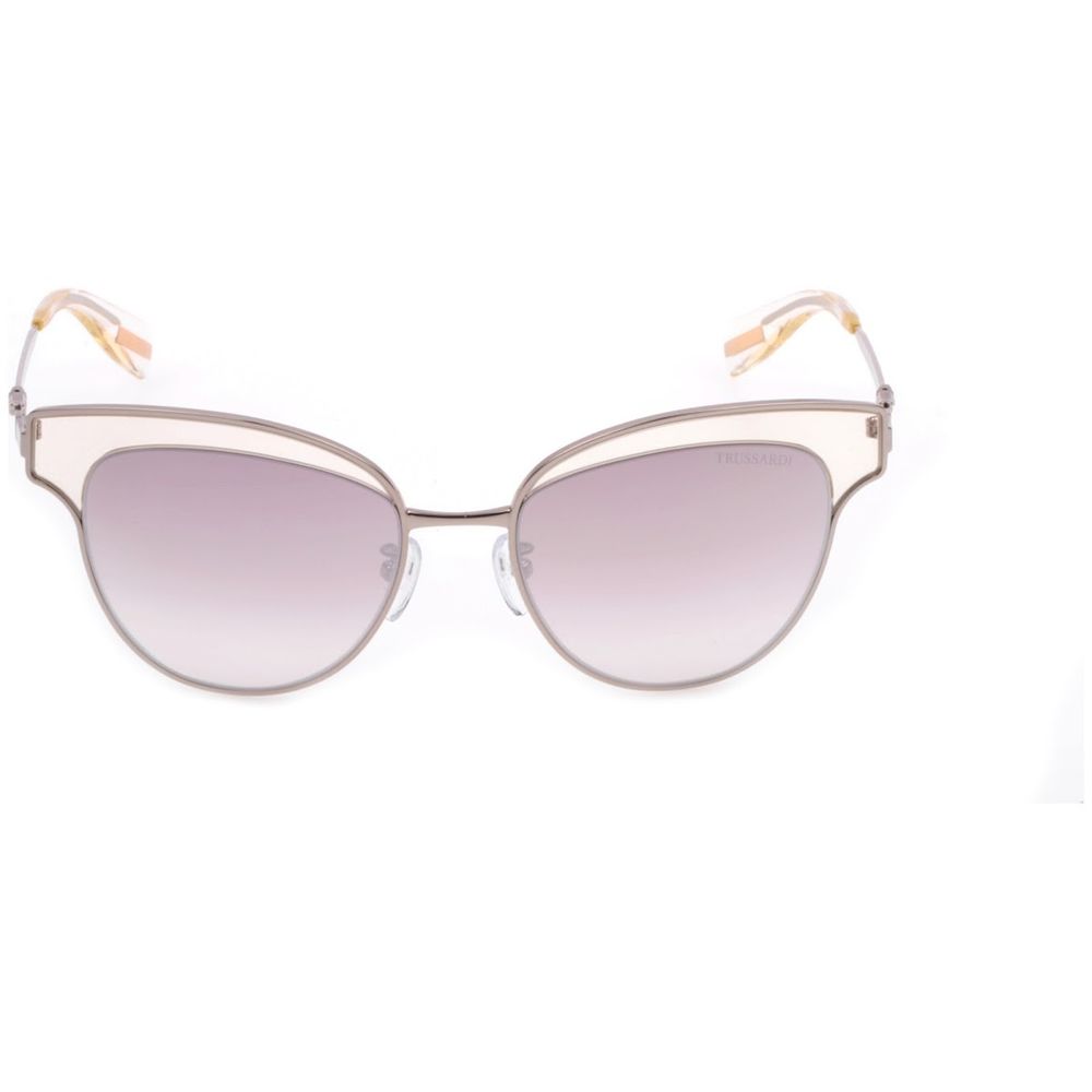 Sonnenbrille aus silbernem Metall