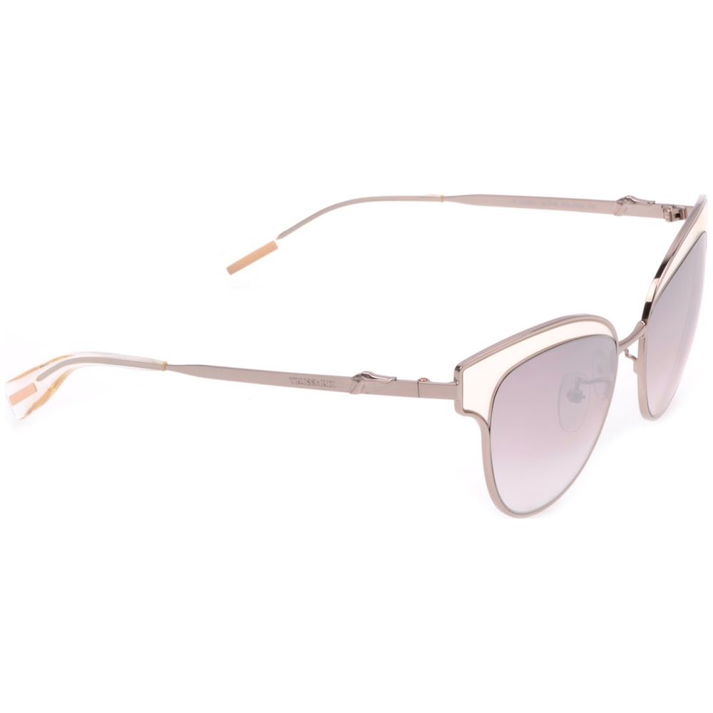Sonnenbrille aus silbernem Metall