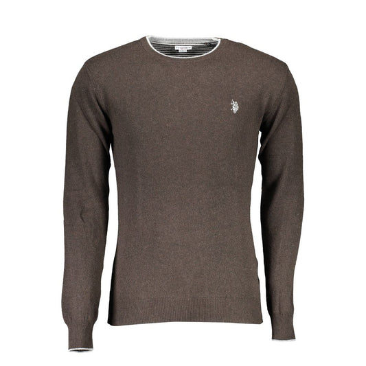 Brauner Wollpullover für Herren