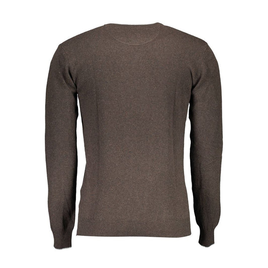 Brauner Wollpullover für Herren