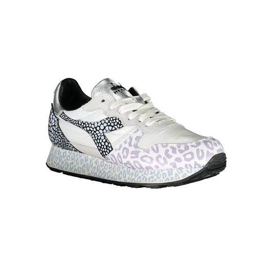 Weiße Stoff-Damen-Sneaker