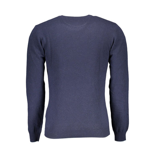 Blauer Wollpullover für Herren