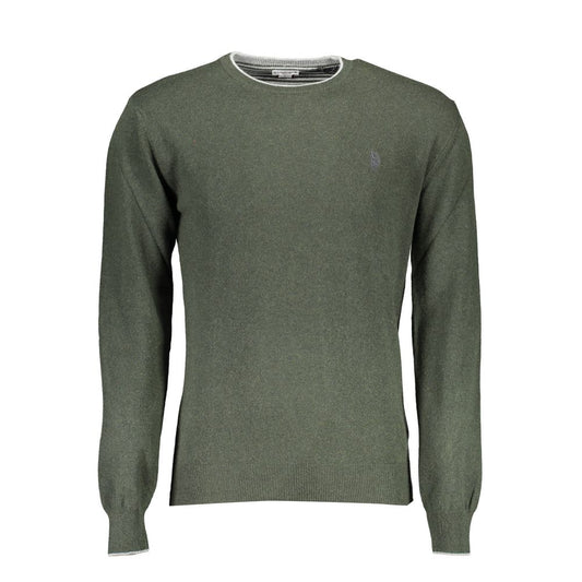 Grüner Wollpullover für Herren