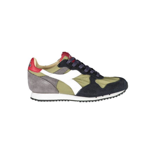 Grüne Leder Damen Sneaker