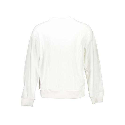 White Cotton Unisex Sweatshirt