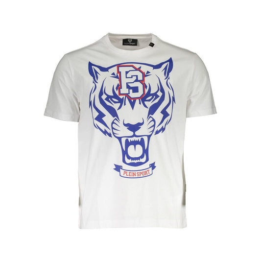 Weißes Herren-T-Shirt aus Baumwolle