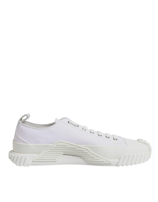 Weiße Leder Low Top NS1 Sneakers Schuhe