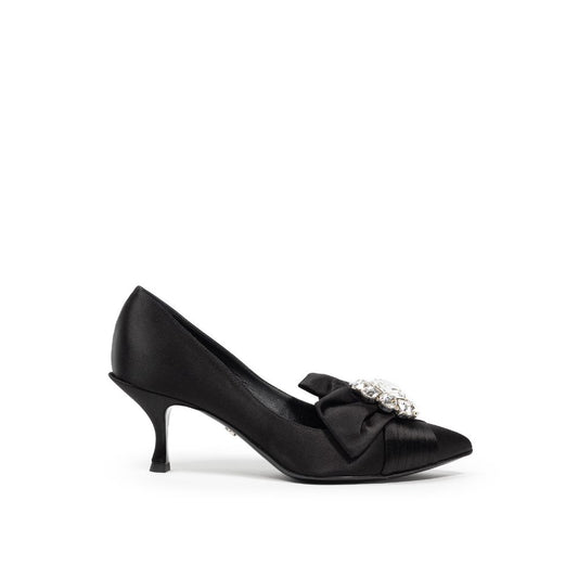 Schwarzer Viskose-Pumps