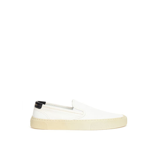 Weiße Baumwoll-Sneaker