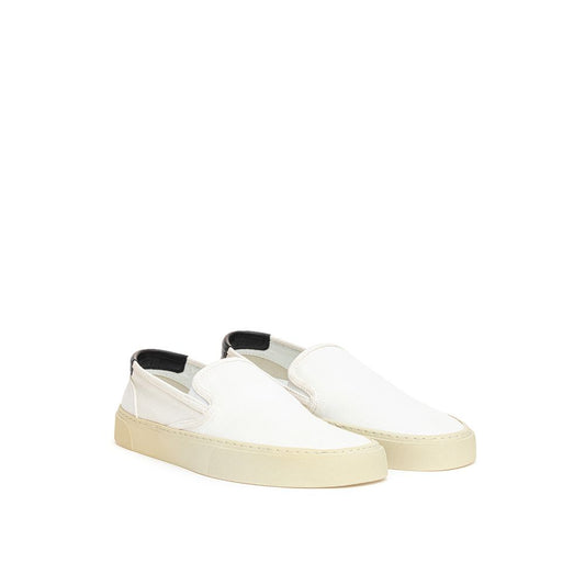 Weiße Baumwoll-Sneaker