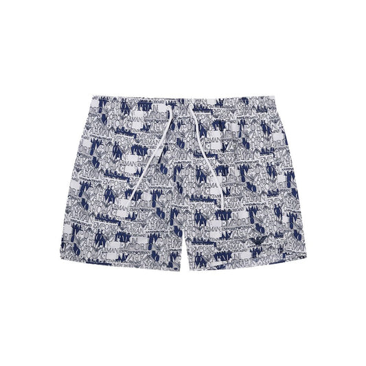 Elegante weiße Polyester-Badeshorts
