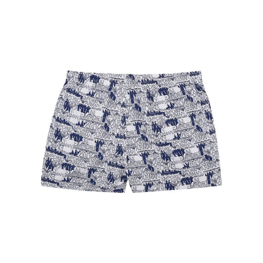 Elegante weiße Polyester-Badeshorts