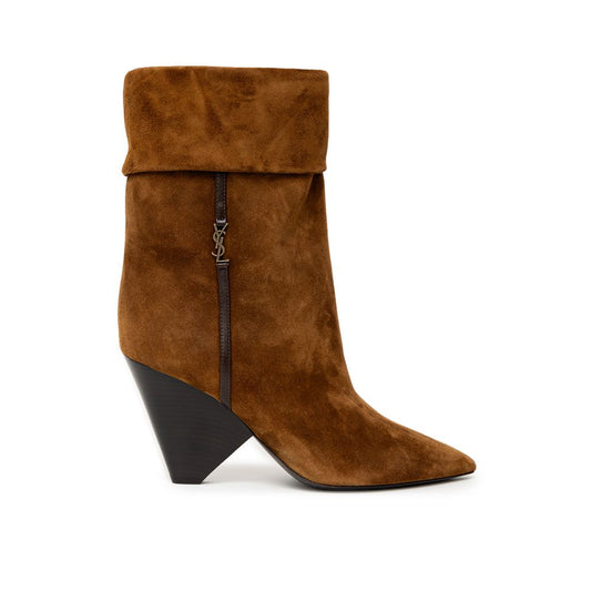 Brauner Wildlederstiefel