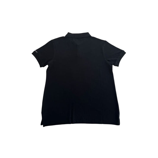 Schwarzes Herren-Poloshirt aus Baumwolle