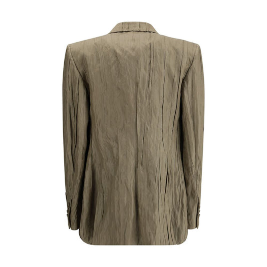 Ruched silk Mairi Blazer