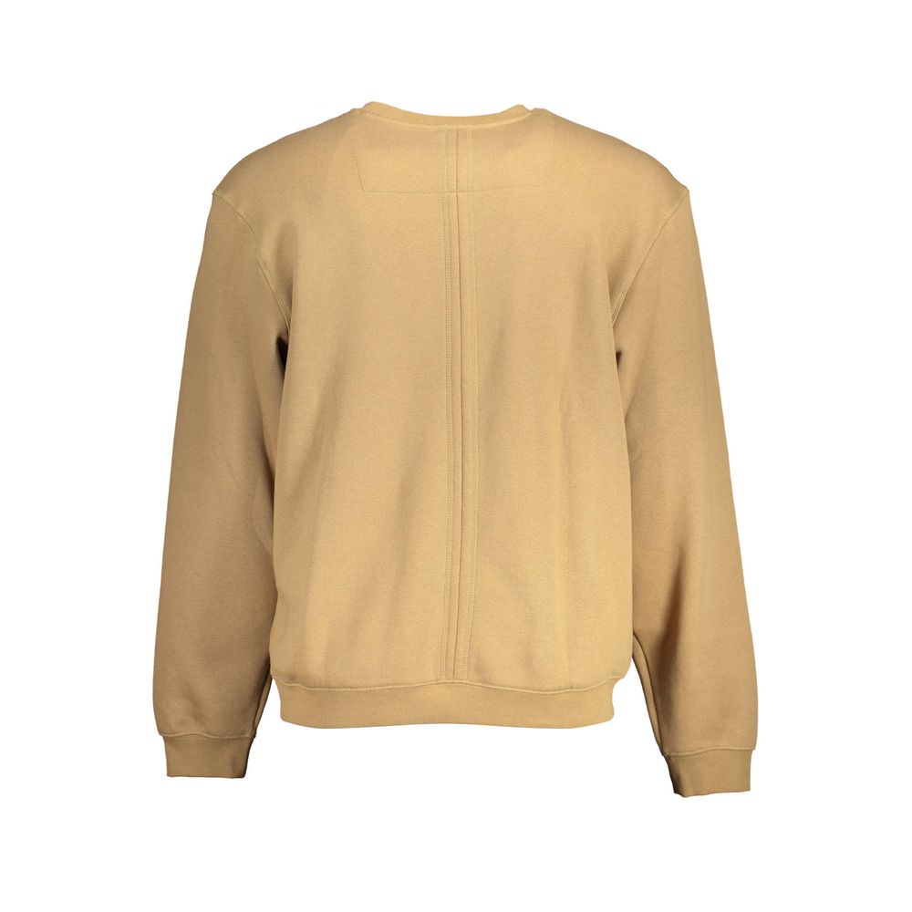 Beiges Unisex-Sweatshirt aus Baumwolle