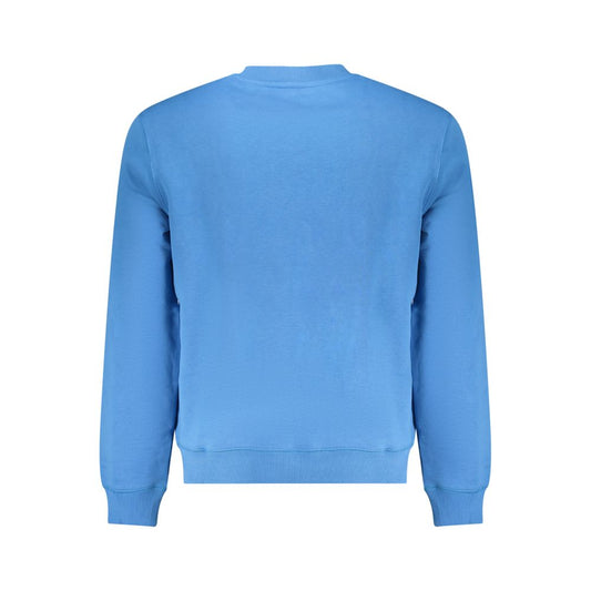Light Blue Cotton Men Sweater