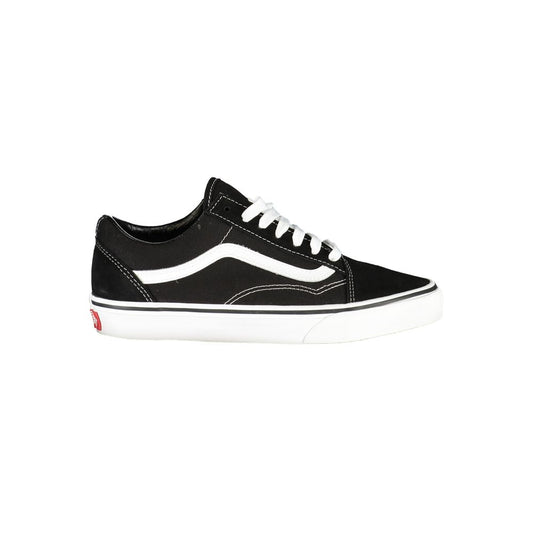 Schwarze Leder-Sneaker für Damen