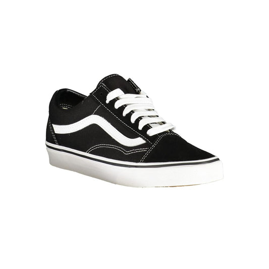 Schwarze Leder-Sneaker für Damen