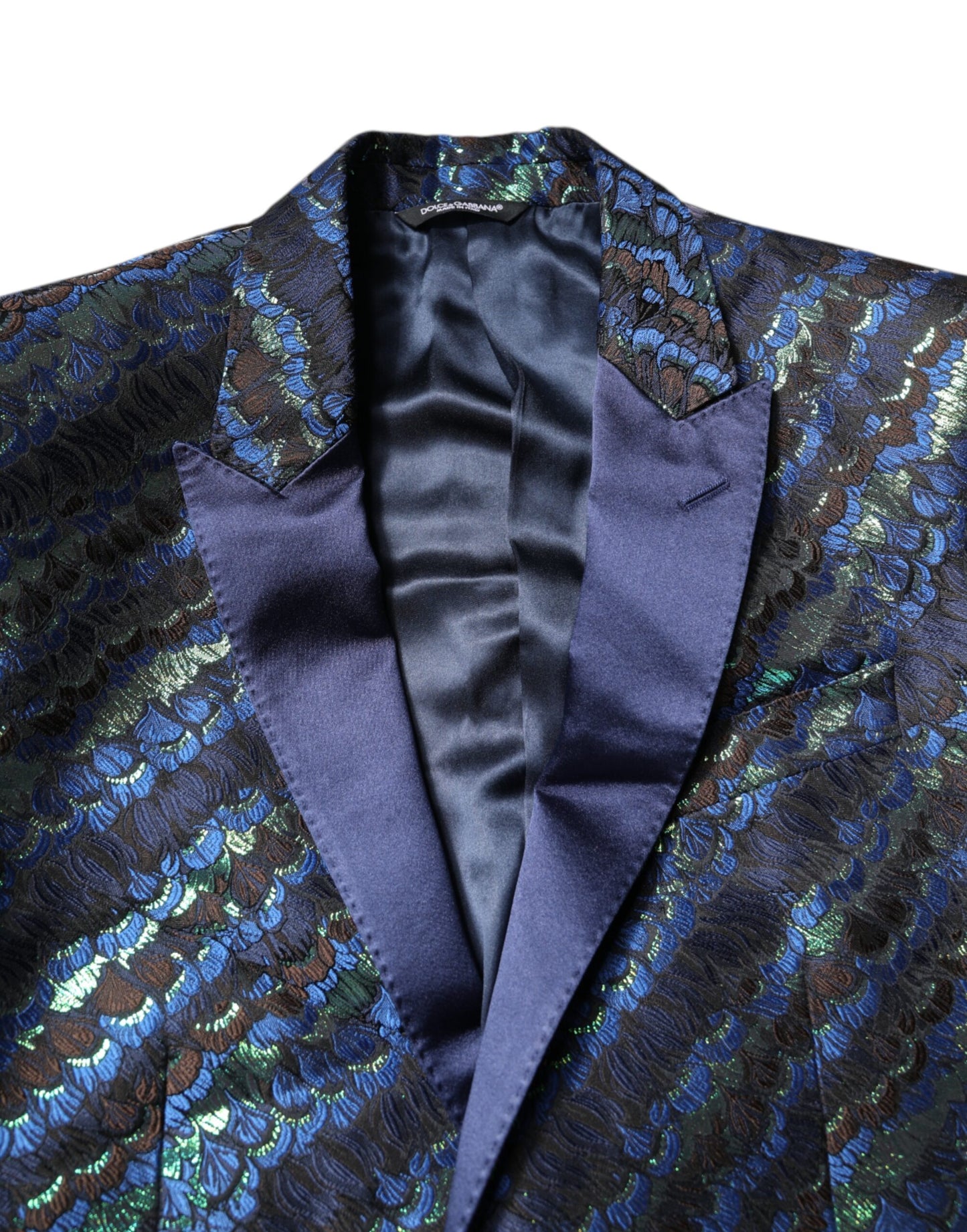 Mehrfarbiger 2-teiliger Anzug aus Polyester-Jacquard