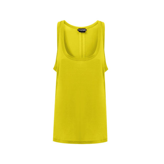 Gelbes Seiden-Tanktop