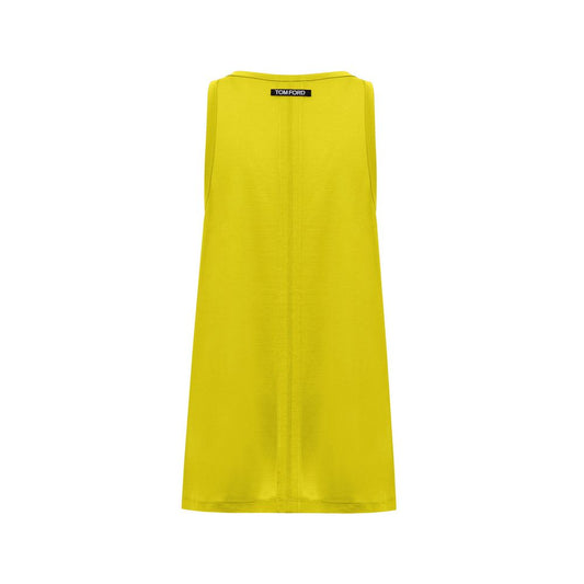 Gelbes Seiden-Tanktop