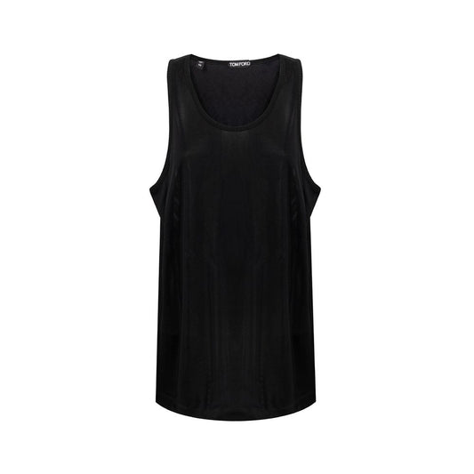 Schwarzes Viskose-Tanktop