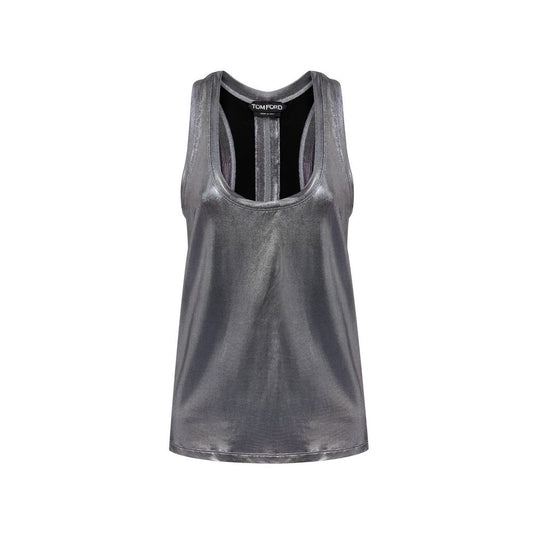 Graues Viskose-Tanktop