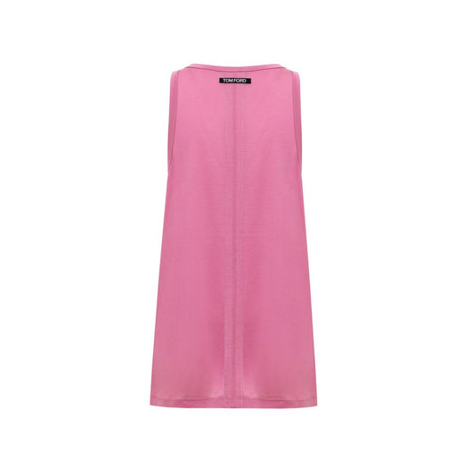 Rosa Seiden-Tanktop