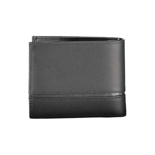 Schwarzes Leder Herren Portemonnaie