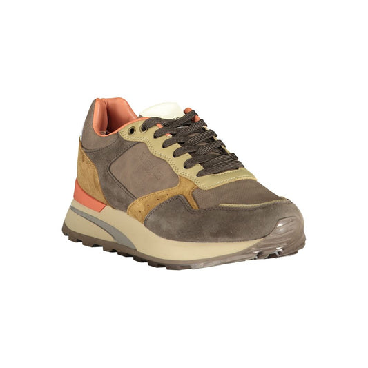 Braune Polyethylen Herren Sneaker