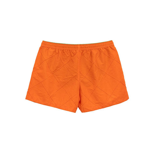 Orangefarbene Badeshorts aus Polyamid