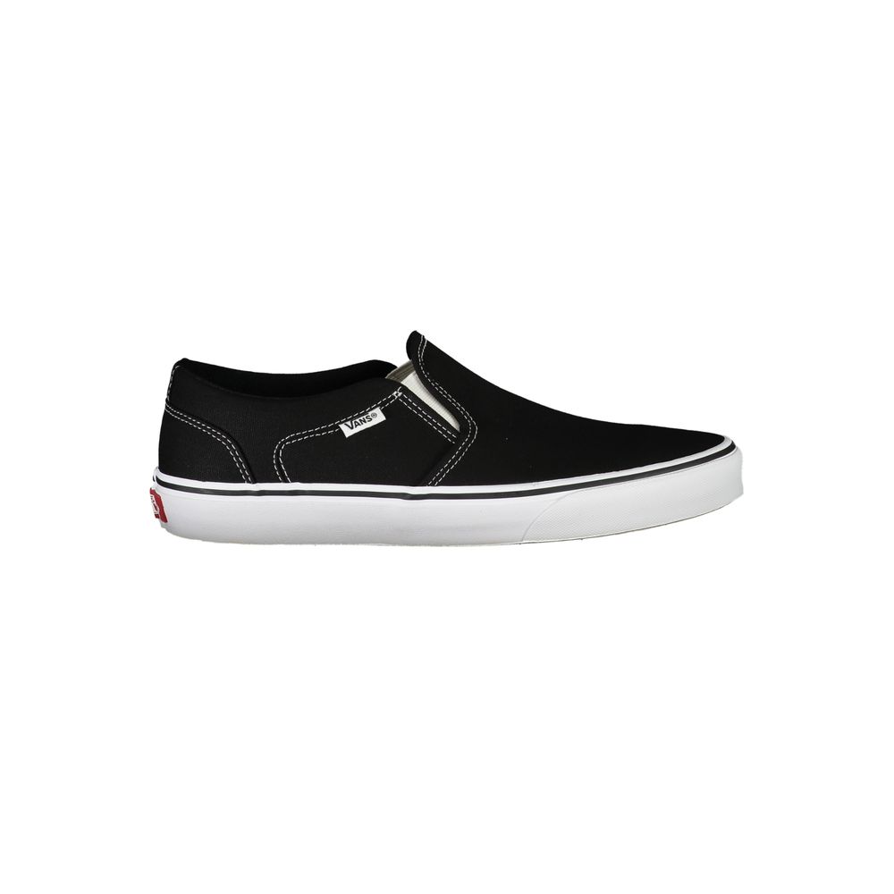 Schwarzer Polyester-Sneaker
