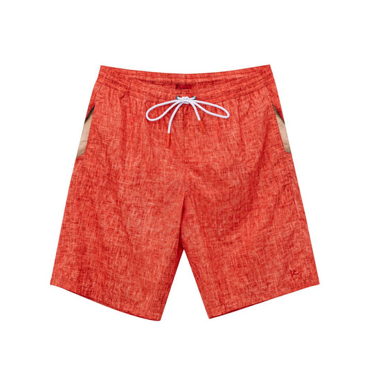 Rote Polyester-Badeshorts