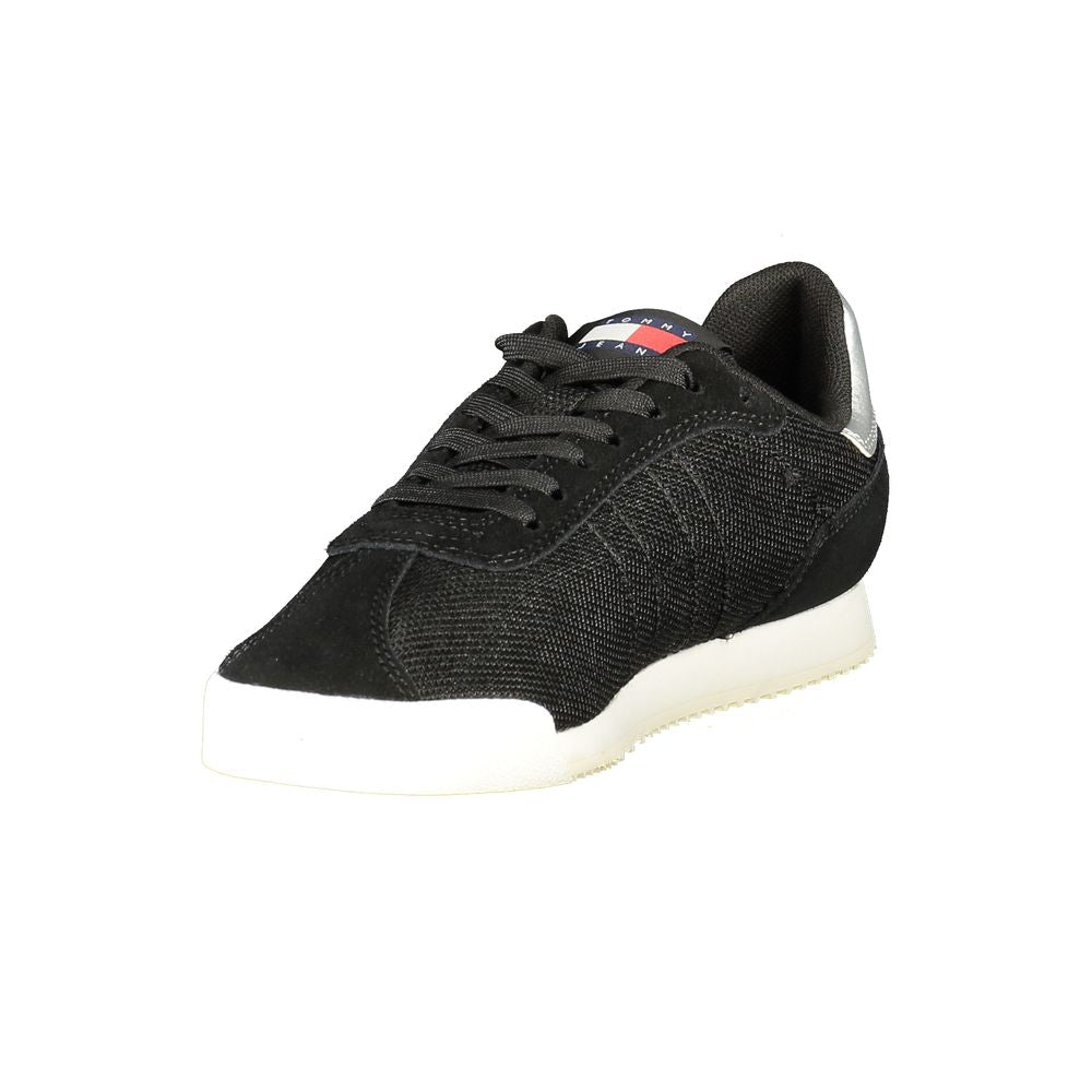 Schwarzer Polyester-Sneaker für Damen