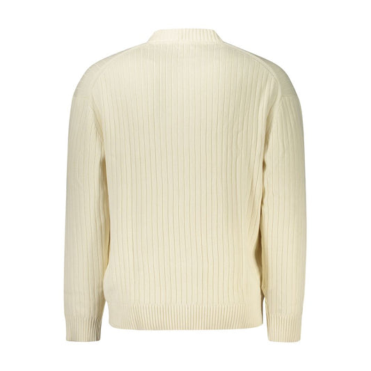 Weißer Baumwollpullover für Herren