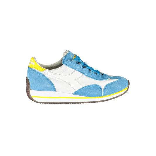 Hellblaue Damen-Sneaker aus Leder