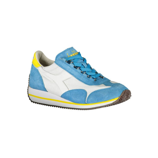 Hellblaue Damen-Sneaker aus Leder