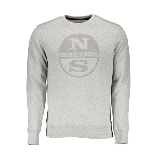 Gray Cotton Unisex Sweatshirt