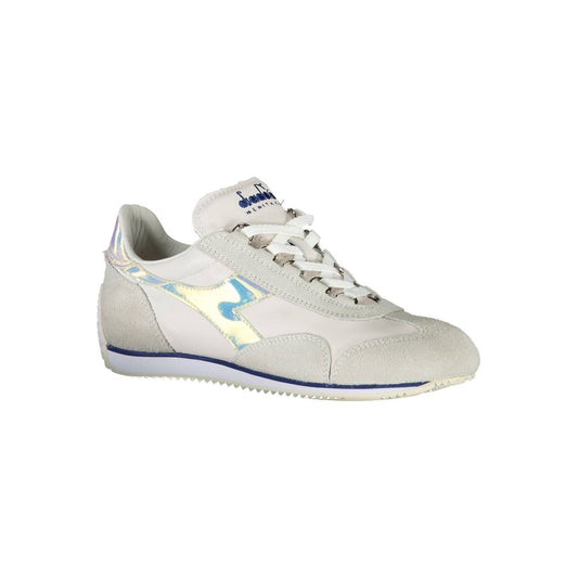 Weiße Leder Damen Sneaker